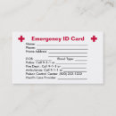Recherche de identification cartes visite Ambulance