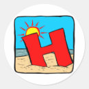Search for letter h wedding stickers Initial