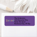 Search for words return address labels Colourful