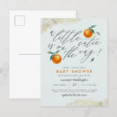 Search for blue and orange baby shower invitations A little cutie