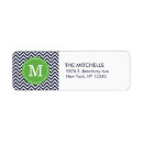 Search for modern chevron pattern return address labels Stripes