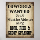 Search for roping posters Cowgirl