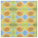 Search for blue and yellow floral fabric Sunflower