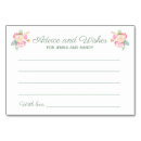 Search for floral wedding advice cards Pink