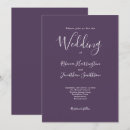Search for white and purple wedding invitations Traditional