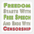 Search for censorship stickers Free speech