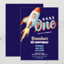 Search for space 1st birthday invitations Kids