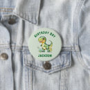 Search for dinosaur birthday buttons T rex