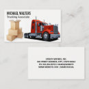 Recherche de camion rouge cartes visite Conducteur