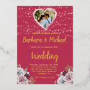 Search for magenta and gold invitations Couple