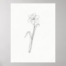 Search for pencil flower drawing posters For her