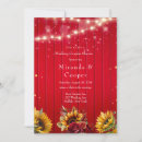 Search for red sunflower wedding invitations Fall