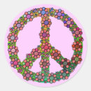 Search for peace sign symbol stickers Flower