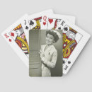 Search for waist up playing cards Looking at camera