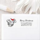 Search for deliver to return address labels Santa claus