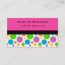 Recherche de polka dot business cards Motif