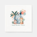 Recherche de jungle serviettes Animaux de fête