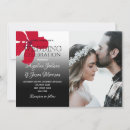 Recherche de rouge noir mariage invitations Couple