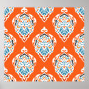Search for vintage damask pattern posters Colourful
