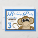 Search for blue monkey invitations Party