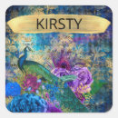 Recherche de paon vintage autocollants Antique