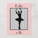 Search for ballerina dancer postcards Silhouette
