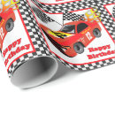 Search for race car birthday wrapping paper Sports