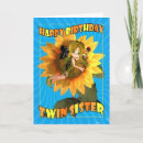 Search for twin sister birthday cards Happy