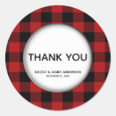 Search for red and white checked stickers Vintage