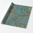 Search for turquoise marble wrapping paper Gold