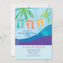 Search for flip flop invitations Palm trees