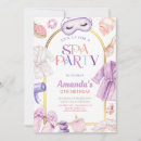 Search for spa day birthday invitations Modern