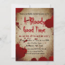 Search for bloody halloween invitations Vintage