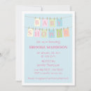 Recherche de clothesline baby shower invitations Bleu