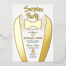 Search for surprise party for men invitations Gold