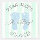 Search for baby boy birth announcement stickers Blue