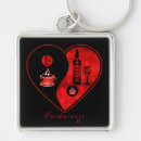 Search for red wine keychains Heart