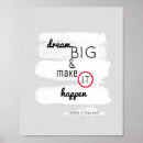 Search for dream big quotes posters Typography