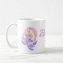 Recherche de anniversaire de sirène tasses Pastel