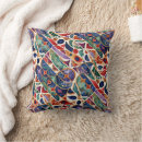 Recherche de mosaïque multicolore coussins Vert