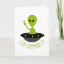 Recherche de petits hommes verts vœux cartes Drôle