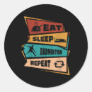 Search for badminton game stickers Shuttle