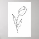 Search for floral line art drawing posters Botanical illustration