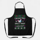 Search for funny christmas saying aprons Santa