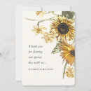 Search for sunflower wedding thank you cards Floral