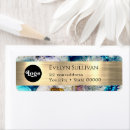 Search for silver glitter return address labels Watercolor