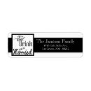 Search for eat return address labels Black