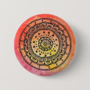 Recherche de mandala coloré badges Cool