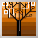 Recherche de arbres colorés posters Orange