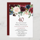 Search for wine anniversary invitations Floral